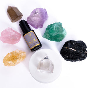 The Crystal Meditation Set - Clear Quartz Solaire
